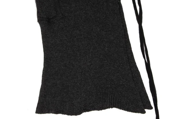 Jean Paul GAULTIER FEMME Pocket Design Rib Knit Wrap Skirt K-146096_006