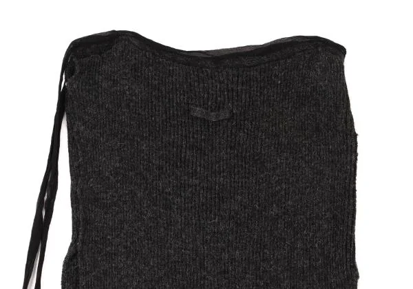 Jean Paul GAULTIER FEMME Pocket Design Rib Knit Wrap Skirt K-146096_012