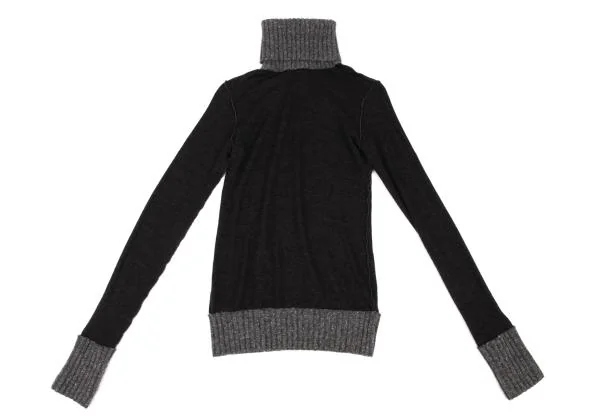 DOLCE&GABBANA Rib Switching Turtle Neck T Shirt K-146101_002