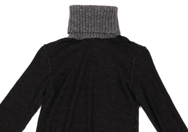 DOLCE&GABBANA Rib Switching Turtle Neck T Shirt K-146101_003