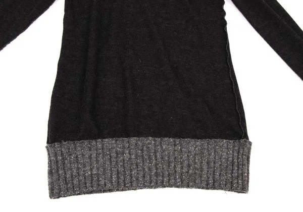 DOLCE&GABBANA Rib Switching Turtle Neck T Shirt K-146101_010