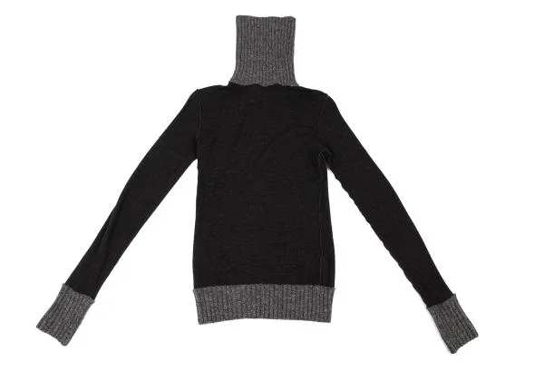 DOLCE&GABBANA Rib Switching Turtle Neck T Shirt K-146101_012