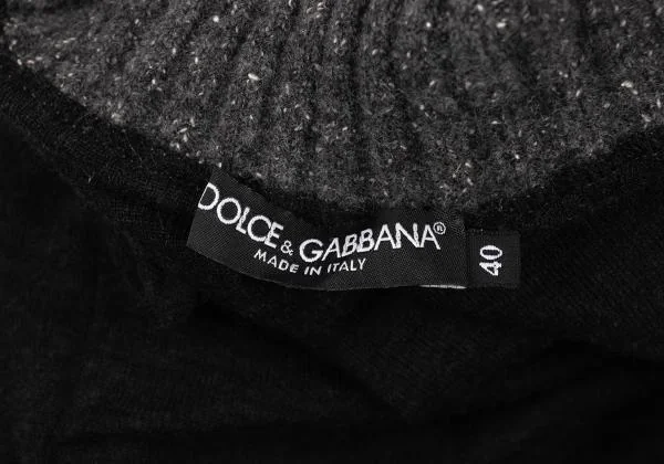 DOLCE&GABBANA Rib Switching Turtle Neck T Shirt K-146101_014
