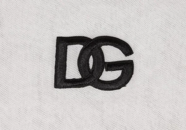 DOLCE&GABBANA Logo Embroidery Mesh T-shirt K-146104_003