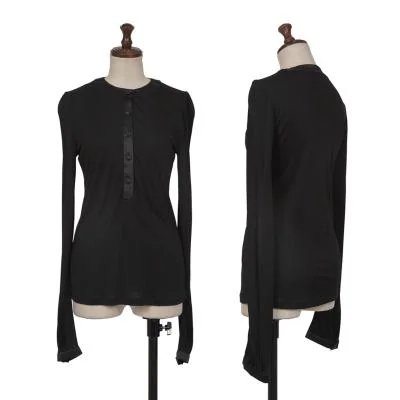 GIORGIO ARMANI Piping Henley Neck T-shirt