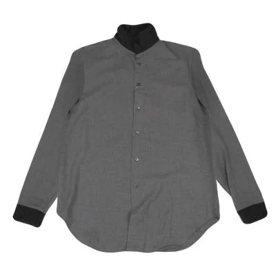 GIORGIO ARMANI Switching Design Stand Collar Shirt