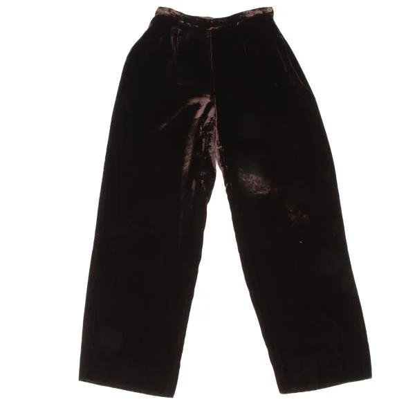 ジョルジオ アルマーニGIORGIO ARMANI レーヨンベルベットパンツ 茶42 K-146137_001