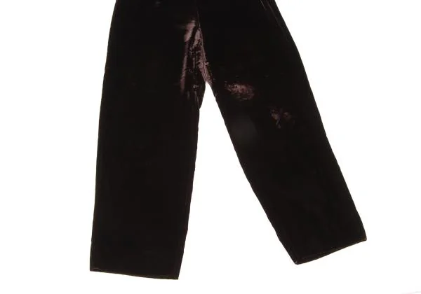 ジョルジオ アルマーニGIORGIO ARMANI レーヨンベルベットパンツ 茶42 K-146137_006