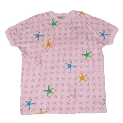 GIANNI VERSACE Starfish Printed Dolman Sleeve T Shirt 