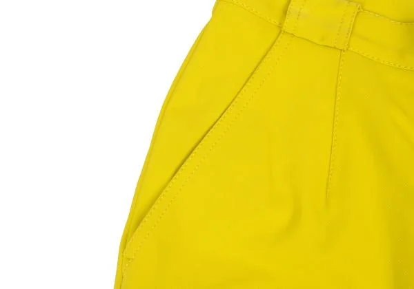 ジャンニヴェルサーチGIANNI VERSACE バックフラップポケットデザインストレッチパンツ 黄緑42 K-146146_008