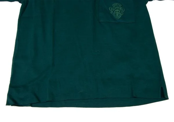 グッチGUCCI コットンポケットロゴ刺繍ポロシャツ 緑紺S K-146152_010