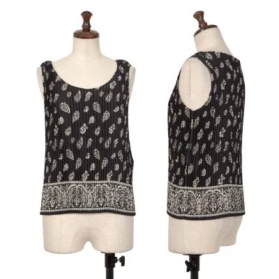 ISSEY MIYAKE Paisley Printed Pleats Tank Top