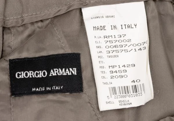 GIORGIO ARMANI Silk Rayon String Design Pants K-146204_010