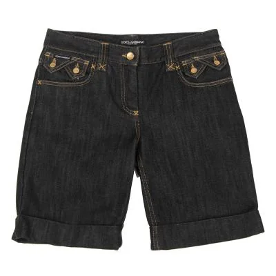 DOLCE&GABBANA Pocket Design Denim Shorts