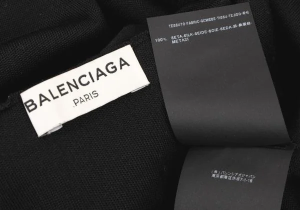 BALENCIAGA Silk Stripe Weave T-shirt K-146212_017