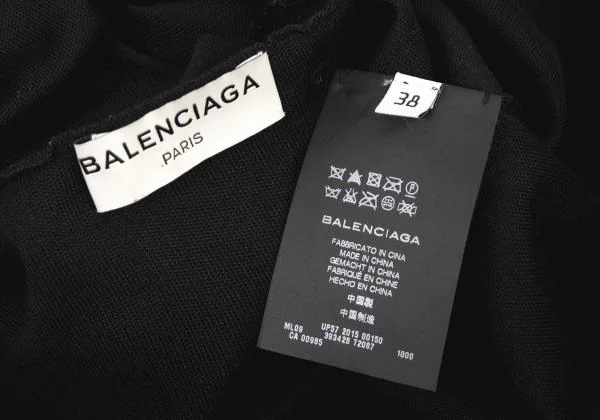 BALENCIAGA Silk Stripe Weave T-shirt K-146212_018