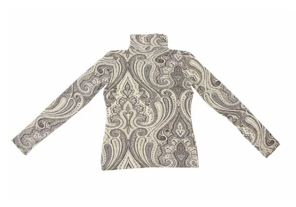 DRIES VAN NOTEN Paisley Printed Turtleneck T-shirt K-146216_011