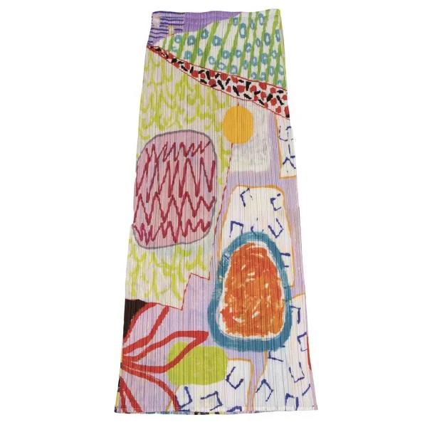PLEATS PLEASE Graphic Printed Skirt K-146226_002