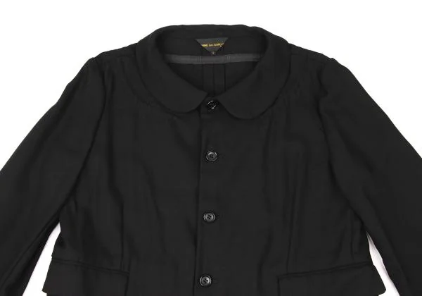 COMME des GARCONS Wool Nylon Round Collar Jacket K-146230_003