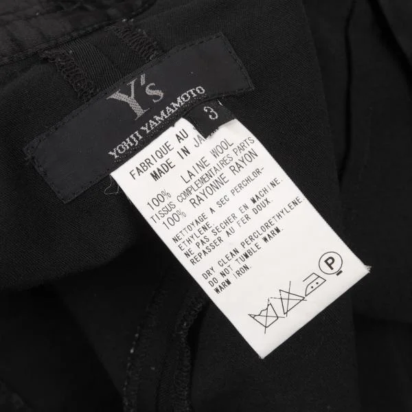 Y's Wool Gaba Double Waist Design Pants K-146261_016