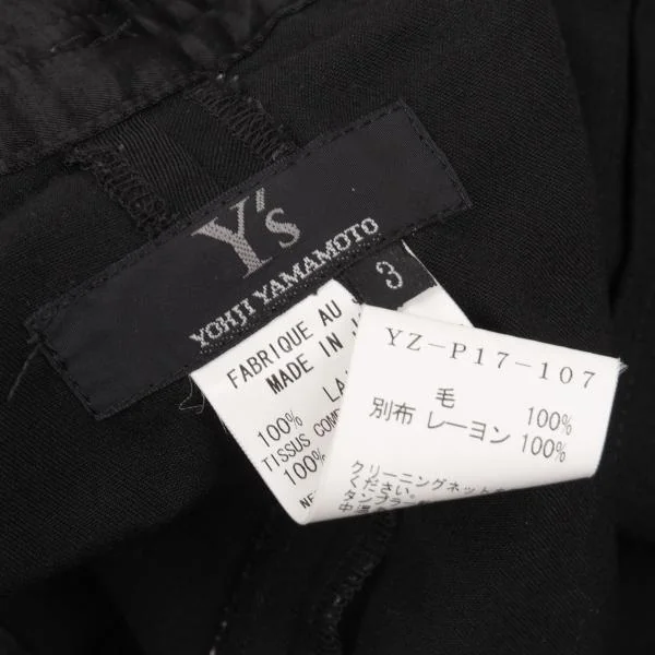 Y's Wool Gaba Double Waist Design Pants K-146261_017