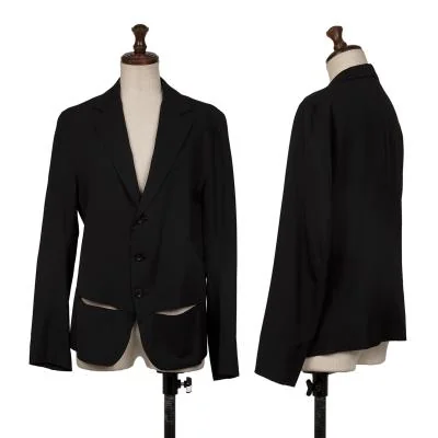 Y's Wool Gaba Pocket Cutting Jacket