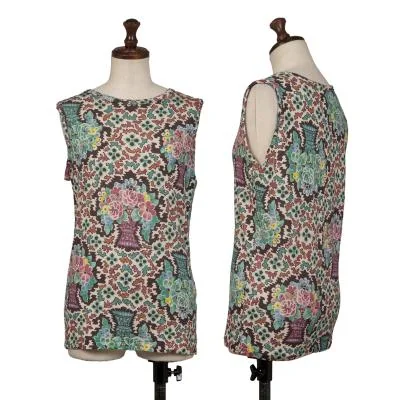 Yohji Yamamoto FEMME Floral Printed Tank Top