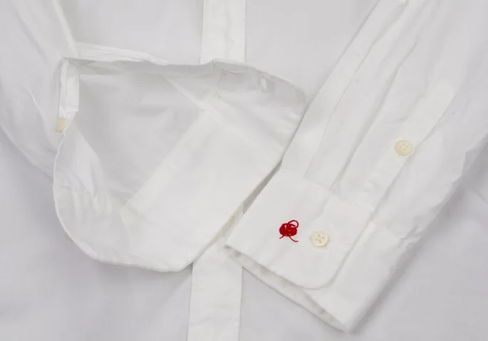 45rpm コットン シャツ ボタン ホワイト 45rpm jeans コットンボタンダウンシャツ 白1 | DCブランド古着