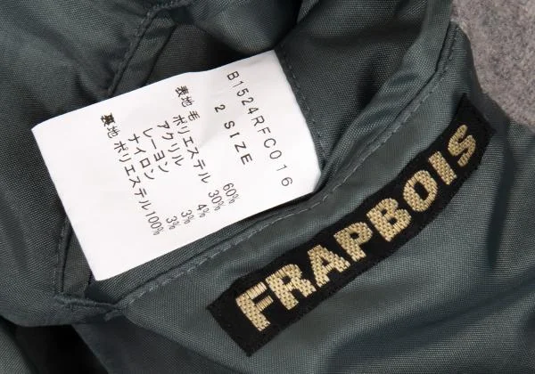 フラボアFRAPBOIS ウールポリチェスターコート ライトグレー2 K-146284_018