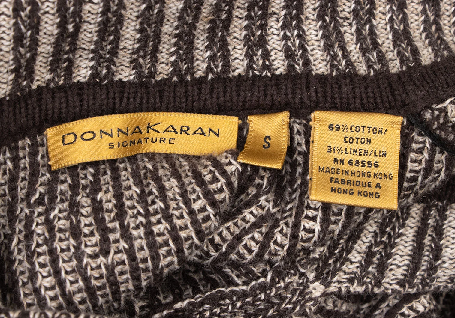 ダナキャランDONNA KARAN SIGNATURE スキッパーニットセーター