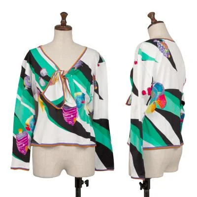 LEONARD Tropical Fish Print T Shirt