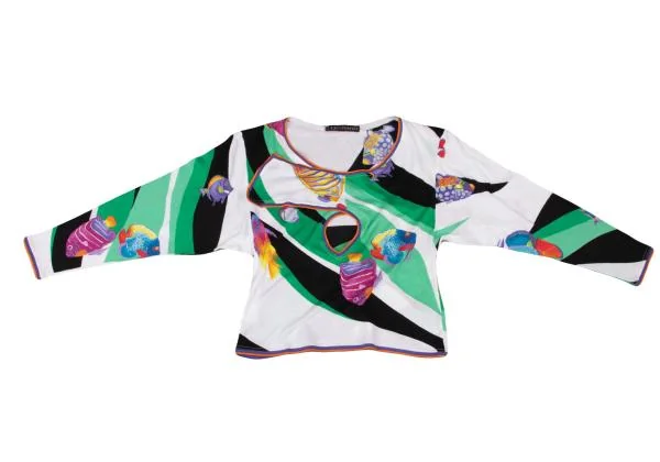 LEONARD Tropical Fish Print T Shirt K-146310_002