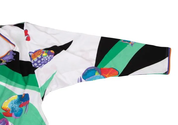 LEONARD Tropical Fish Print T Shirt K-146310_009