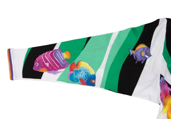 LEONARD Tropical Fish Print T Shirt K-146310_010