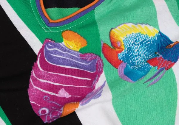 LEONARD Tropical Fish Print T Shirt K-146310_014
