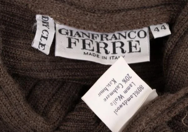 GIANFRANCO FERRE Switching Design Knit Sweater K-146311_011
