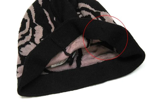 GIORGIO ARMANI Wool Rayon Floral Jacquard Beanie K-146324_007