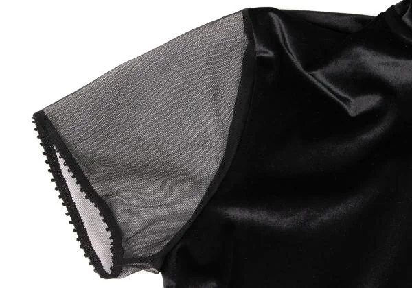 GIANFRANCO FERRE See-through Sleeves Velor Top K-146341_006