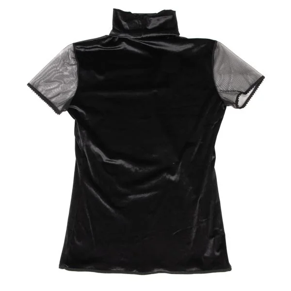 GIANFRANCO FERRE See-through Sleeves Velor Top K-146341_009