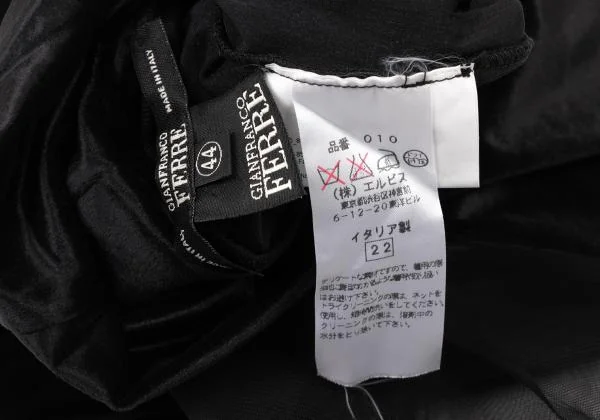 GIANFRANCO FERRE See-through Sleeves Velor Top K-146341_011