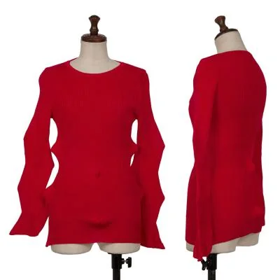 ISSEY MIYAKE HaaT ig Zag Cotton Rib Knit Sweater