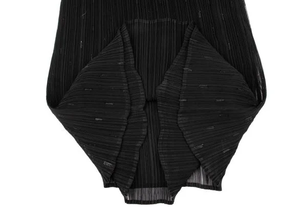 ISSEY MIYAKE Lame Decoration Pleats Sleeveless Dress K-146348_011