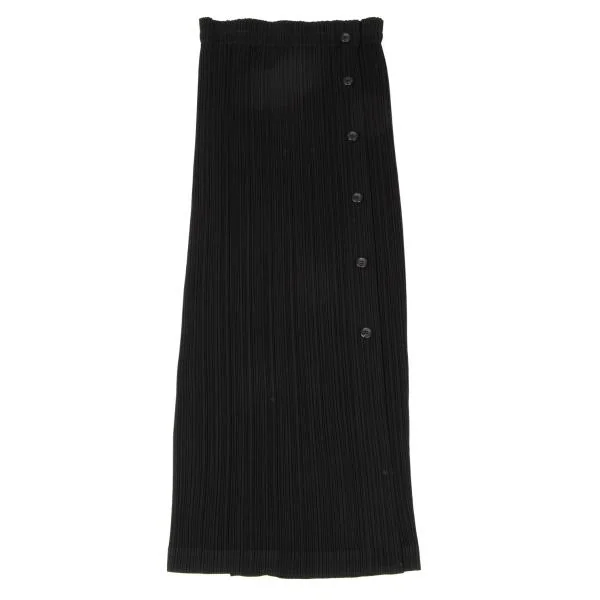 ISSEY MIYAKE Pleats Button Wrap Skirt K-146350_002