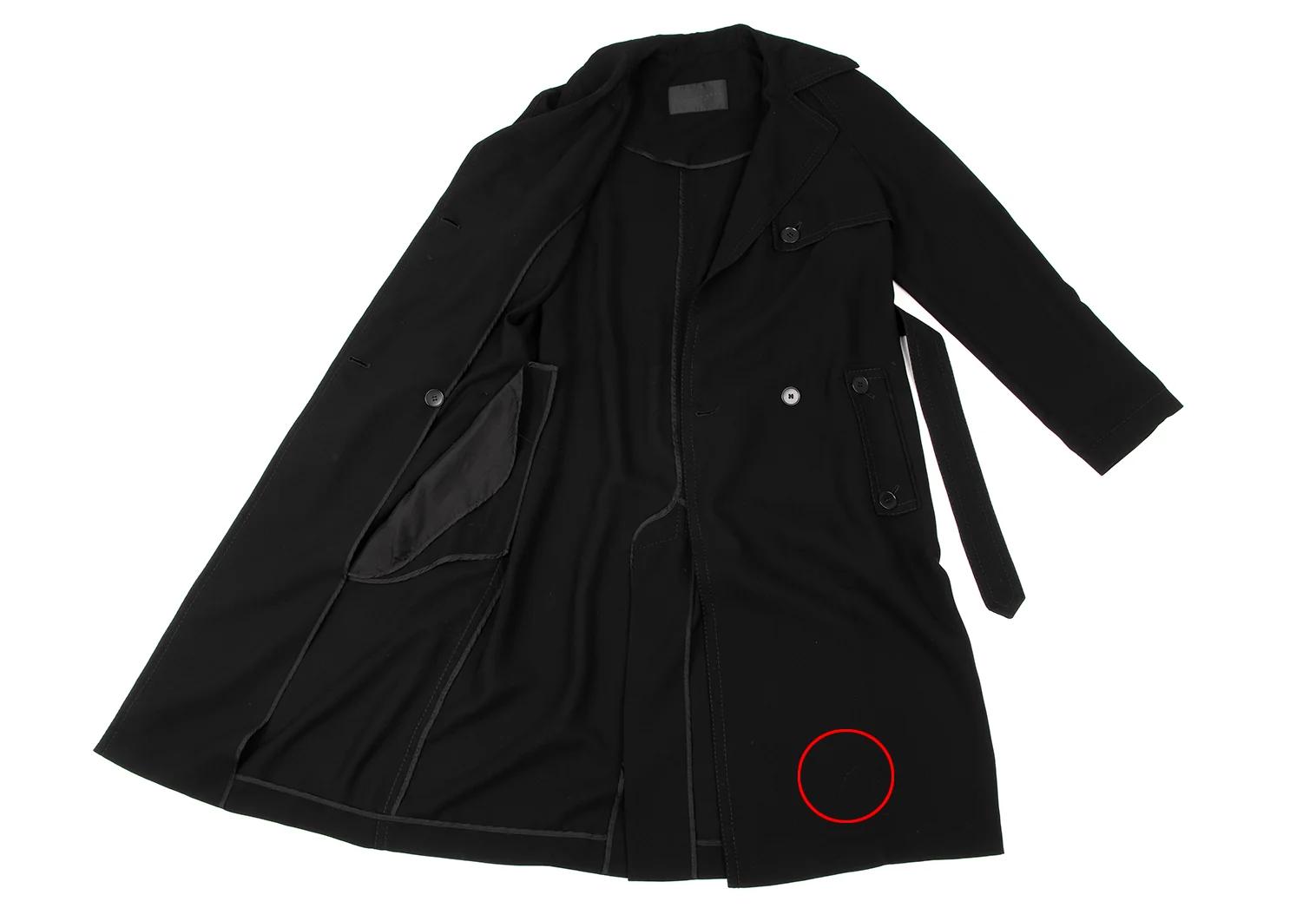 DONNA KARAN NY velvet long puff coat