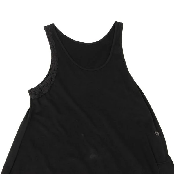 Y's Hem Lace Side Button Sleeveless Dress K-146446_003