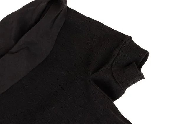 Yohji Yamamoto NOIR Switching Drape Neck Dress K-146462_005