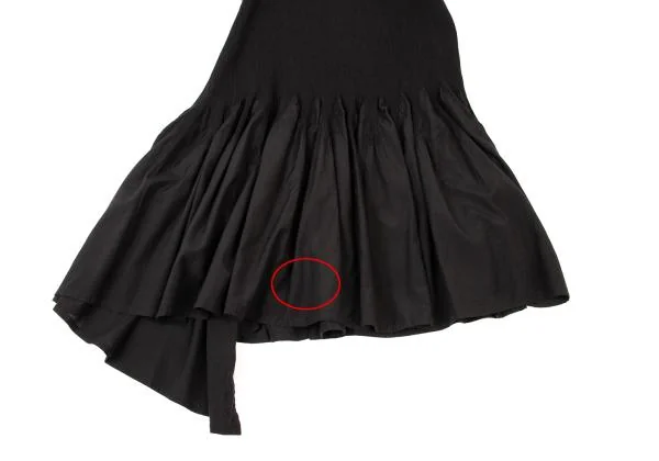 Yohji Yamamoto NOIR Switching Drape Neck Dress K-146462_006