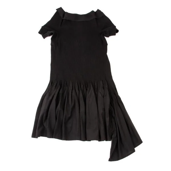 Yohji Yamamoto NOIR Switching Drape Neck Dress K-146462_009