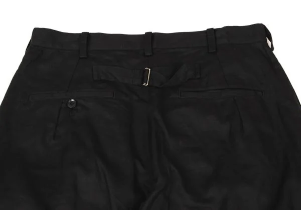 Yohji Yamamoto NOIR Cotton Linen Back Belt Pants K-146466_012