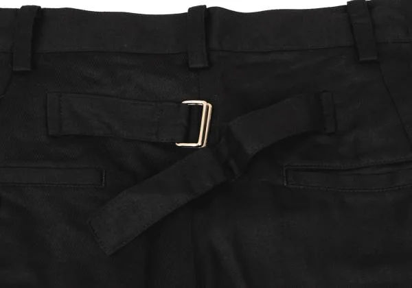 Yohji Yamamoto NOIR Cotton Linen Back Belt Pants K-146466_014